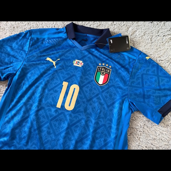 Italy Authentic Puma boxed jersey shirt Euro 2020 2021 Champion Insigne 10 - Picture 4 of 7